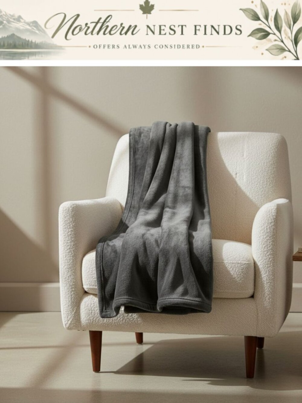 Soft Flannel Fleece Throw Blanket 50x60 Cozy Lightweight Microfiber
